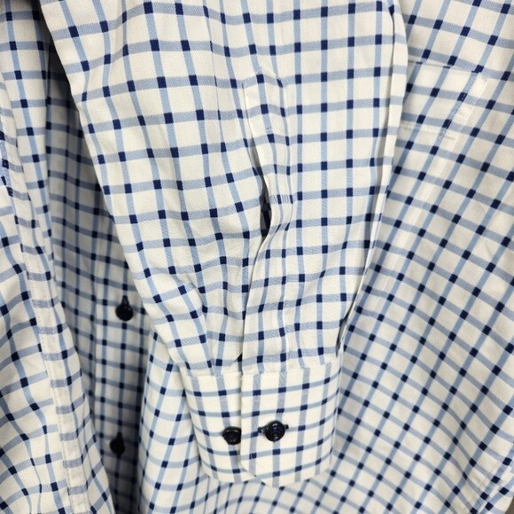 Pal Zileri Mens Long Sleeve Checkered Print Button Down Shirt Size 15 1/2-39 - Picture 9 of 10